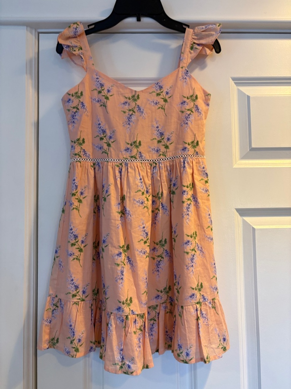 Janie and Jack Peach Floral Girls' Sundress - Picture 2 of 7